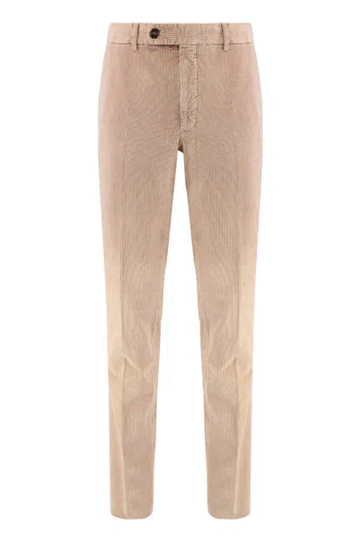 Slowear Corduroy Side-pockets Trousers In Neutral