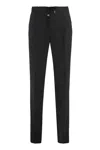 Slowear Drawstring-fastening Wool Trousers In Black