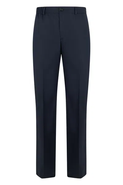 Slowear Technical Cotton Chinos In Blue