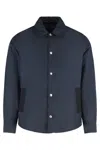 Slowear Technical Fabric Overshirt In Blue