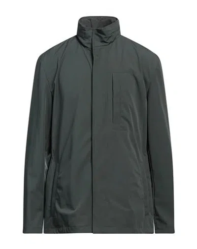 Slowear Teknosartorial Man Jacket Deep Teal Size 44 Polyamide, Polyester, Elastane In Black