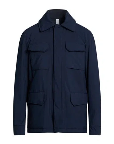 Slowear Teknosartorial Man Jacket Navy Size 46 Polyester In Blue