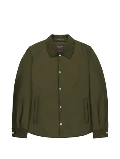 Slowear Teknotela Water-repellent Padded Jacket In Green