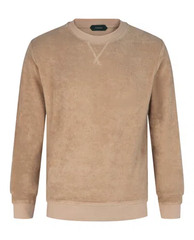 Slowear Terry Cotton Crewneck Sweatshirt In Neutral