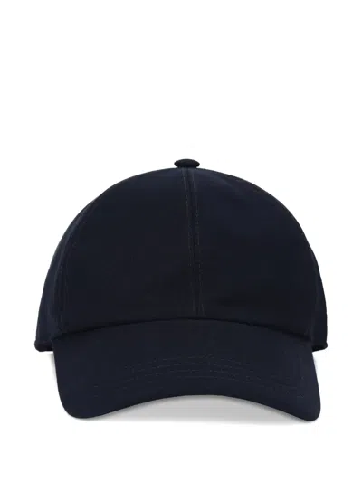 Slowear Topstitch Baseball Cap In Blue