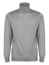 Slowear Turtleneck Long-sleeve Sweater In Gray