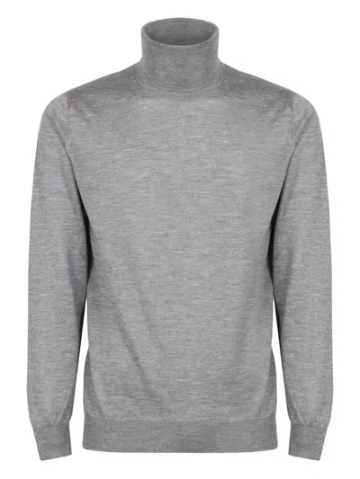 Slowear Turtleneck Long-sleeve Sweater In Gray