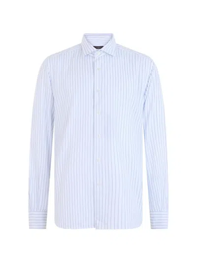 Slowear Vertical-stripe Long-sleeve Shirt In White