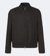 Slowear Virgin Wool Blouson Jacket In Brown