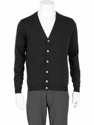 Pre-owned Slowear Virgin Wool Cardigan W/ Tags In Grey