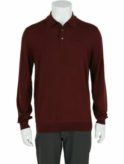 Pre-owned Slowear Virgin Wool Polo W/ Tags In Red