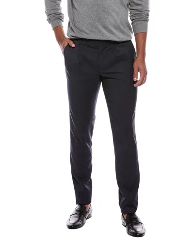 Slowear Virgin Wool Regular Fit Pant In Black