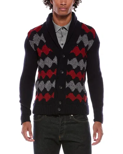 Slowear Virgin Wool Shall Cardigan In Black