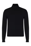 Slowear Virgin Wool Turtleneck Sweater In Black