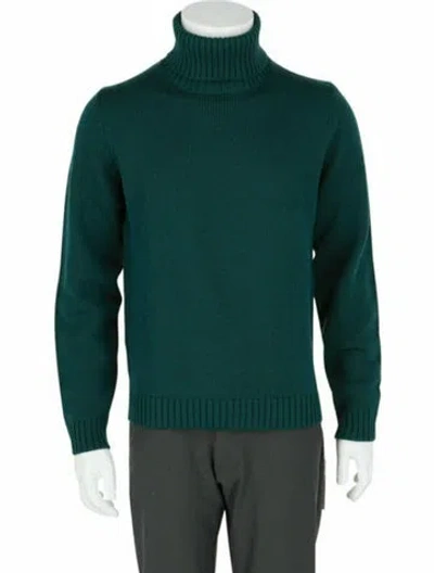 Pre-owned Slowear Virgin Wool Turtleneck W/ Tags In Green