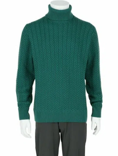 Pre-owned Slowear Virgin Wool Turtleneck W/ Tags In Green