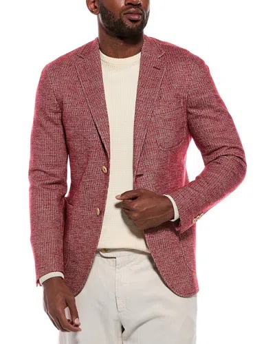 Slowear Virgin Wool-blend Sportscoat In Red