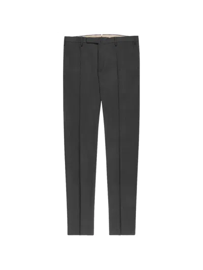 Slowear Incotex Wool Pants In Army Green
