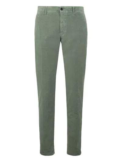 Slowear Welt-pocket Corduroy Trousers In Green