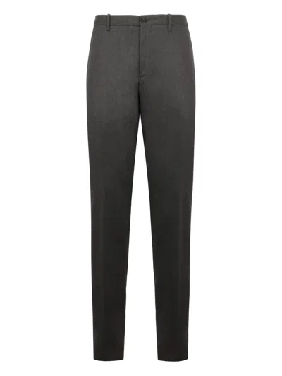 Slowear Welt-pocket Cotton Trousers In Gray