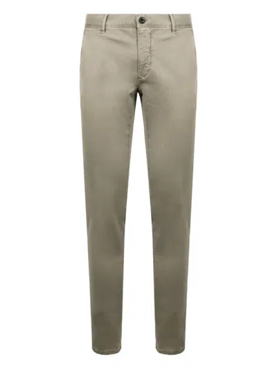 Slowear Welt Pocket Cotton Trousers In Green
