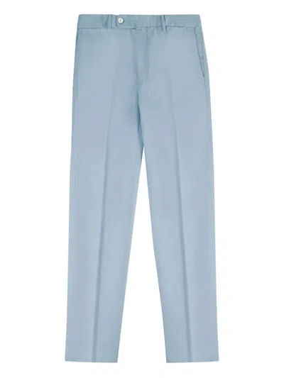 Slowear Welt-pockets Cotton Trousers In Blue