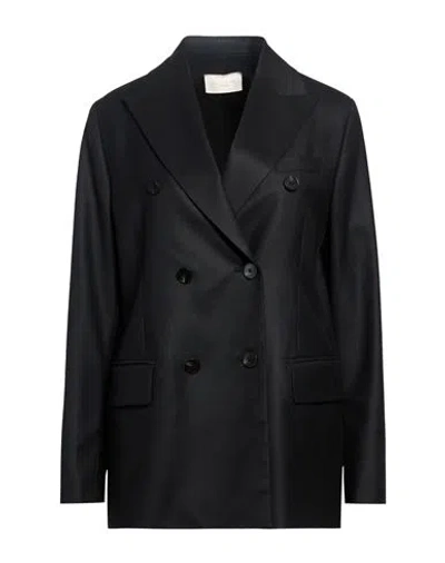 Slowear Woman Blazer Black Size 6 Virgin Wool