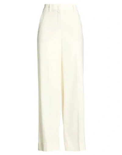 Slowear Woman Pants Cream Size 4 Virgin Wool In Neutral