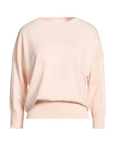 Slowear Woman Sweater Light Pink Size L Cotton, Silk