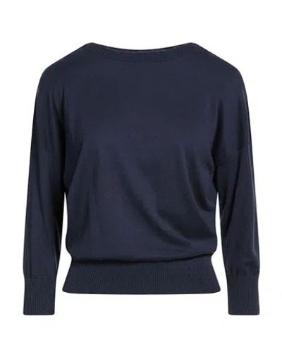 Slowear Woman Sweater Midnight Blue Size S Cotton, Silk