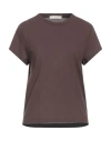 Slowear Woman T-shirt Cocoa Size 6 Cotton In Brown