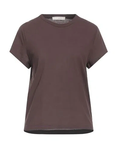 Slowear Woman T-shirt Cocoa Size 6 Cotton In Brown