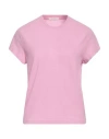 Slowear Woman T-shirt Pink Size 6 Cotton