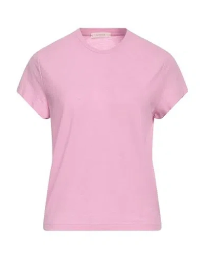 Slowear Woman T-shirt Pink Size 6 Cotton