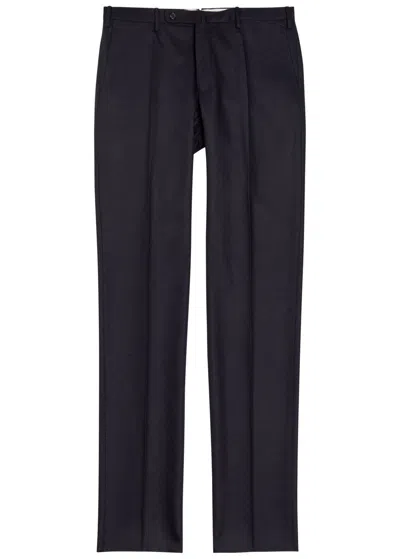 Slowear Wool-blend Trousers In Black