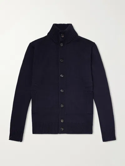 Slowear Wool Cardigan In Blue