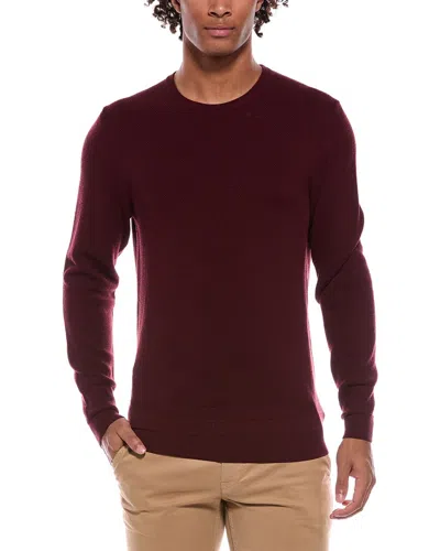 Slowear Wool Crewneck Sweater In Burgundy