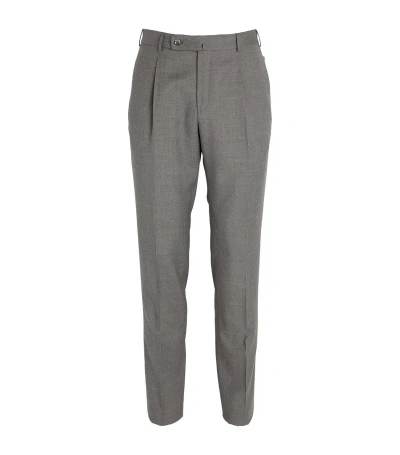 Slowear Wool Tailored Trousers In Grey