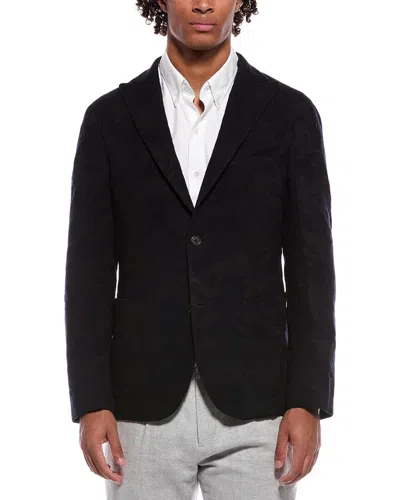 Slowear Wool-blend Sportscoat In Black
