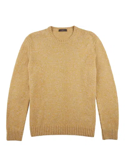Slowear X Geelong Three-dimensional Wool Jumper In Yellow