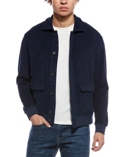 Slowear Zanone By  Terry Cloth Shirt In Blue