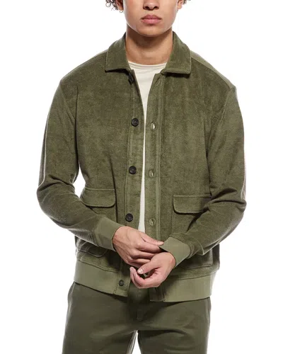 Slowear Zanone By  Terry Cloth Shirt In Green