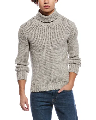 Slowear Zanone By  Turtleneck Wool & Yak-blend Sweater In Gray
