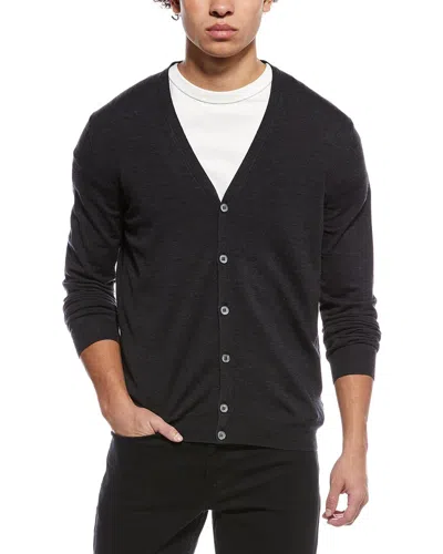 Slowear Zanone By  V-neck Wool-blend Cardigan In Gray