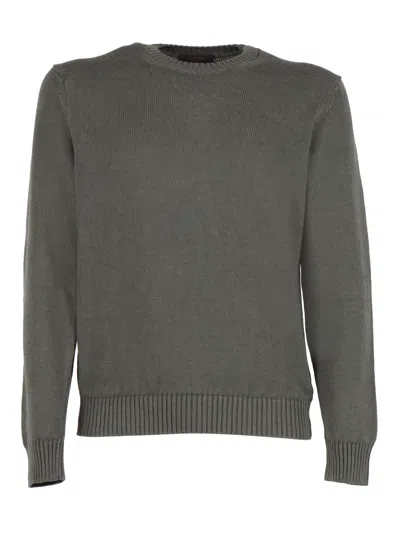 Slowear Zanone Giro ml Crew Neck Sweater In Green