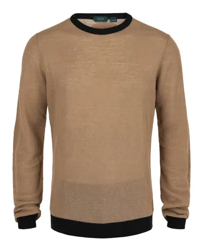 Slowear Zanone Knit Crewneck Slim-fit Sweater In Brown