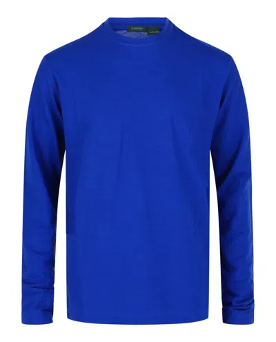 Slowear Zanone Long-sleeve Crew-neck T-shirt In Blue