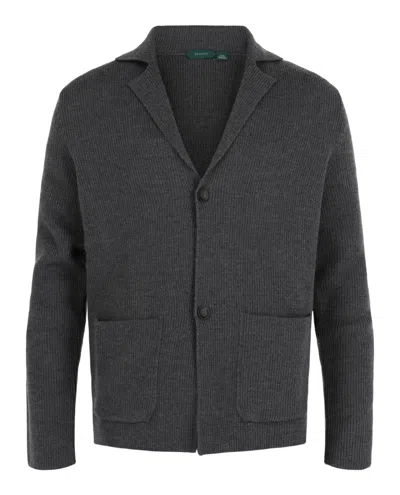 Slowear Zanone Single-breasted Slim Fit Wool Blazer In Gray