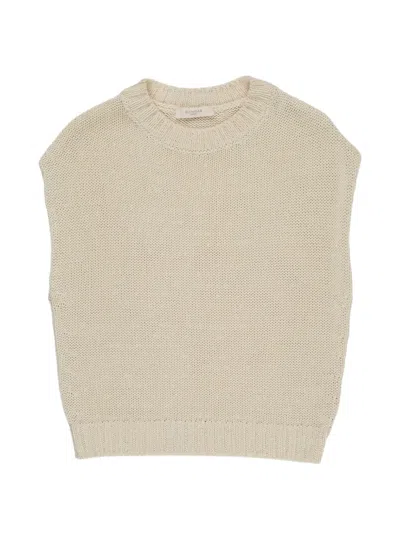Slowear Zanone Sleeveless Cotton Top In Neutral
