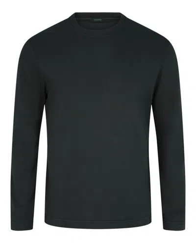 Slowear Zanone Slim-fit Long-sleeve T-shirt In Black
